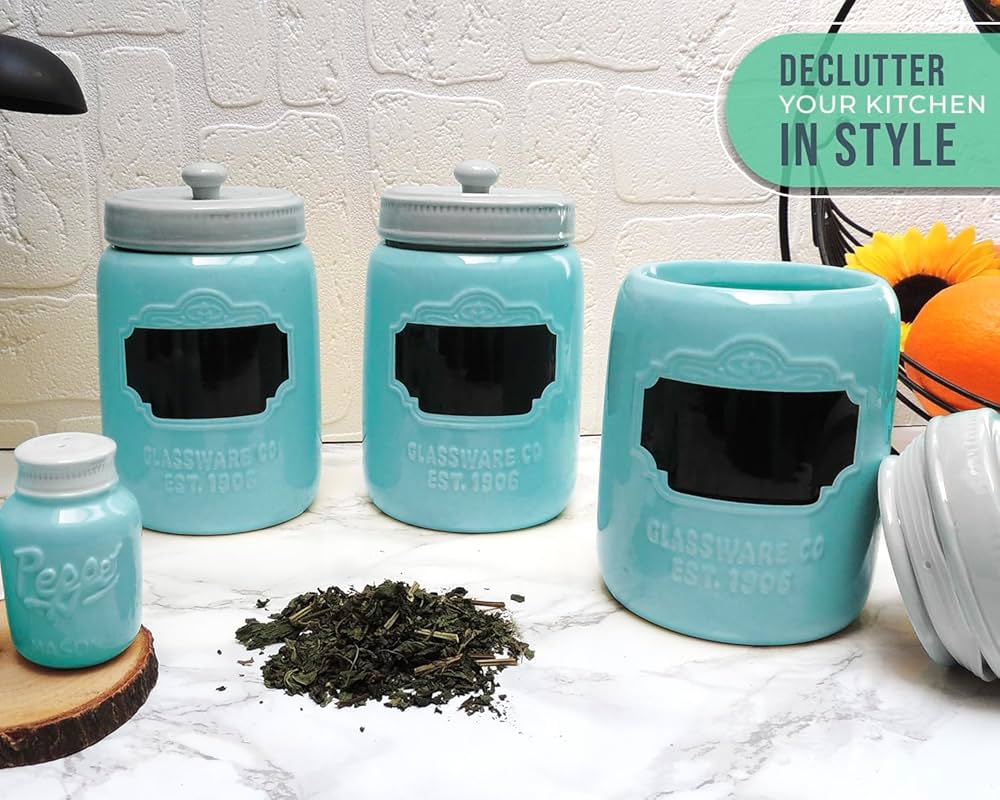 [DUNOON] セラミック製キャニスターセット DUNOON] セラミック製キャニスターセット